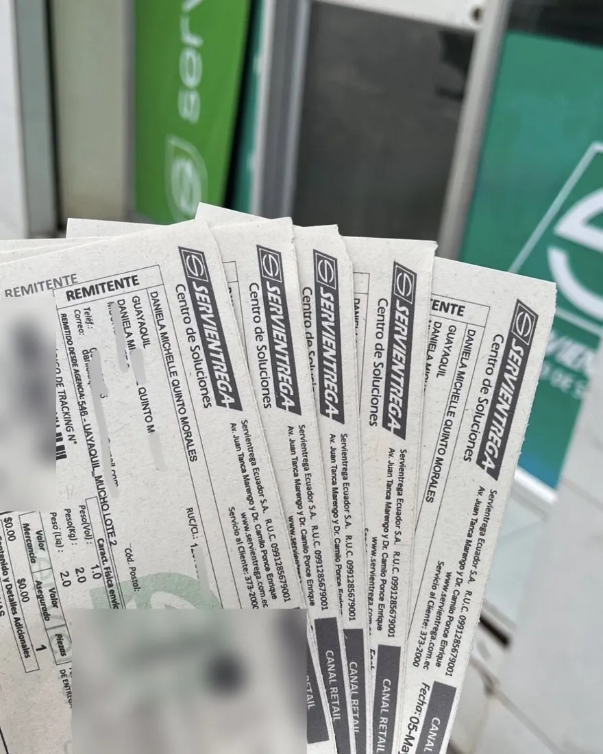 Guías de envío de Servientrega